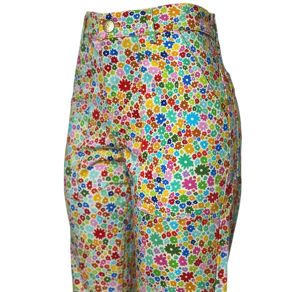 BIG BUD PRESS Work Pants, Blossom Floral Print, XS - Picture 8 of 16